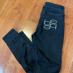 Black  Bebe logo jeans size 25